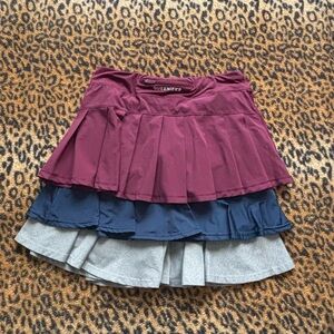 Set of Skorts- Burgundy/Purple, Navy, Gray